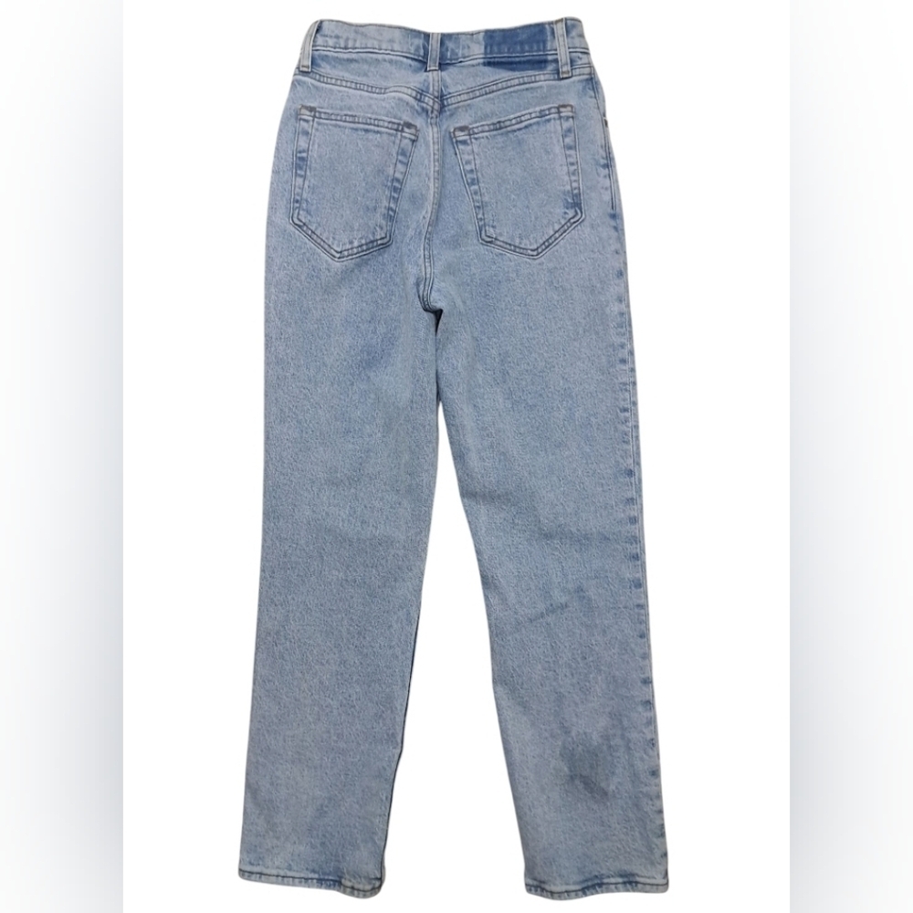 Abercrombie & Fitch Blue Straight Leg Jeans Relaxed Fit Size 25/0s - Picture 14 of 16